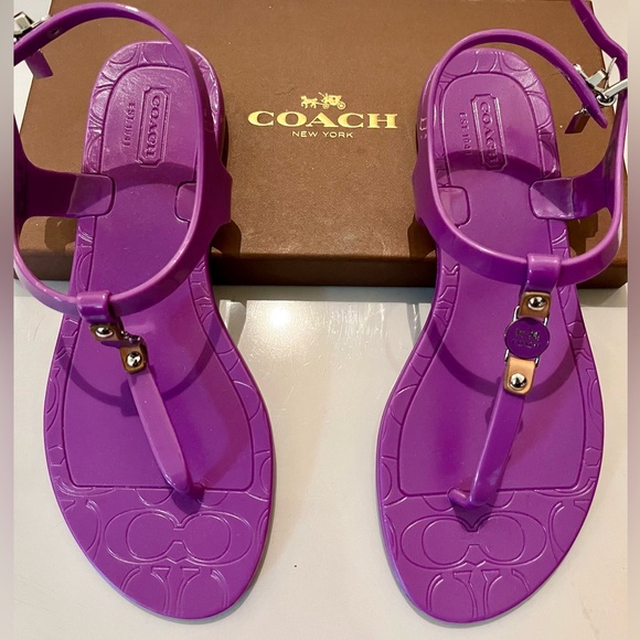 Coach jelly sandals | size 6 - Picture 6 of 7